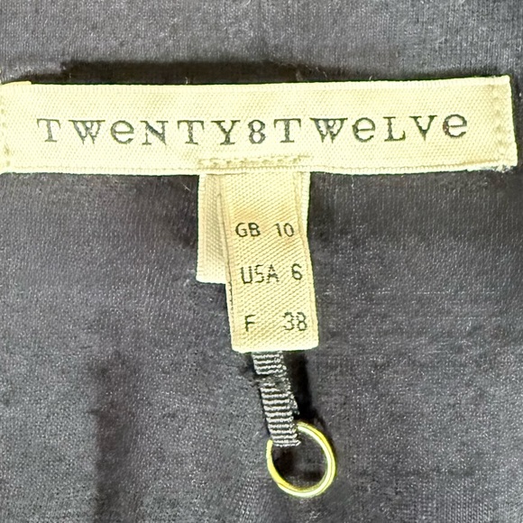 Twenty8Twelve SOFT Lamb Leather Open Front Jacket size 6 black - Picture 6 of 8